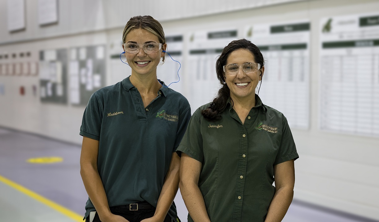 three woman side by side